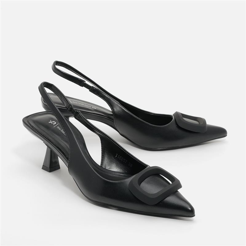 נעל עקב שחור 38