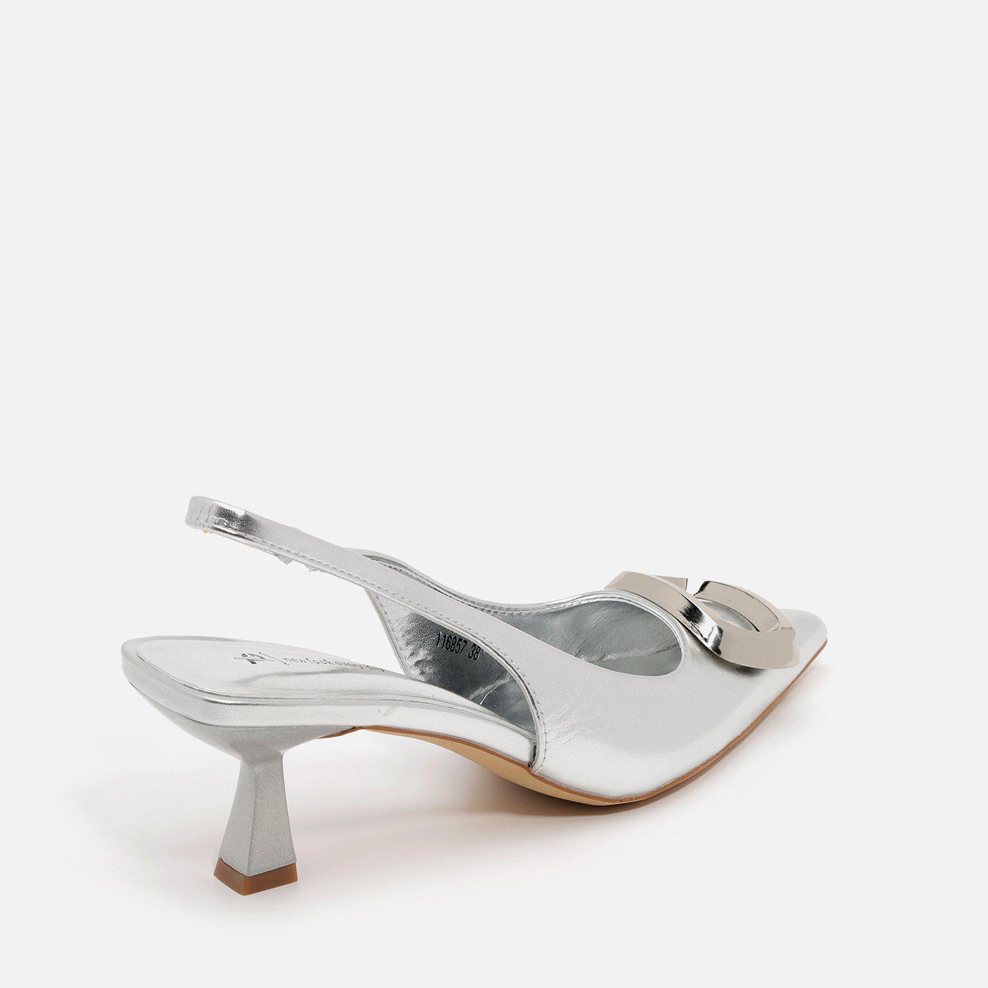 נעל עקב כסף 39