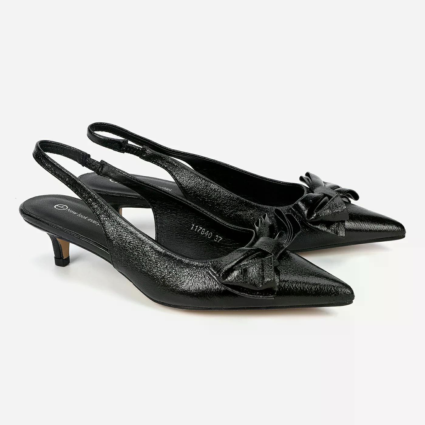 נעל עקב שחור 38