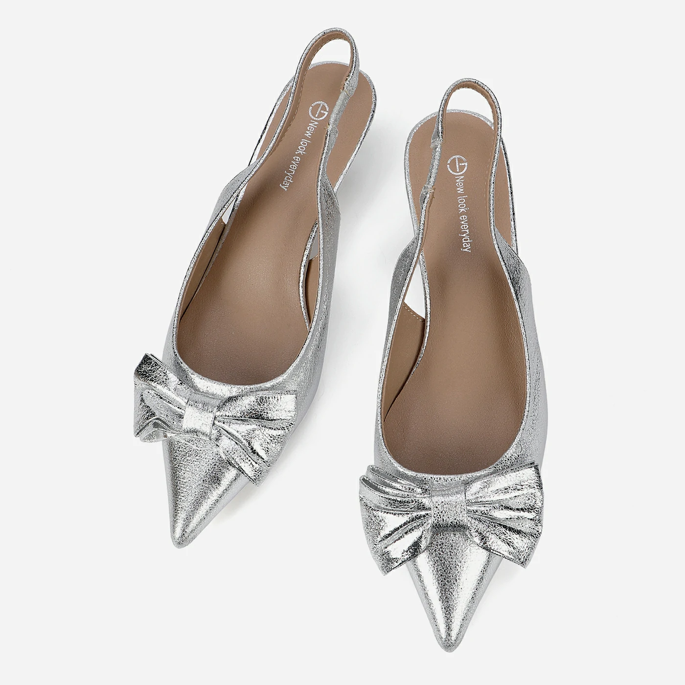 נעל עקב כסף 39