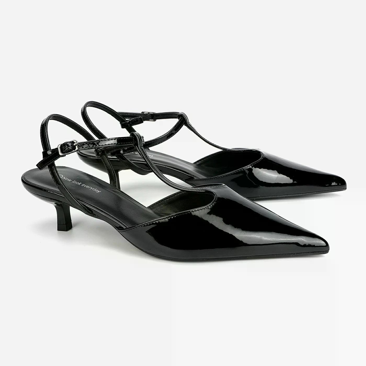 נעל עקב שחור 38