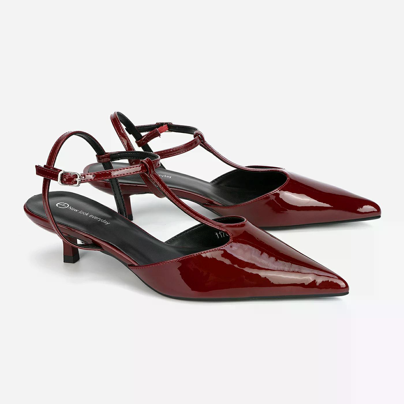 נעל עקב בורדו 37