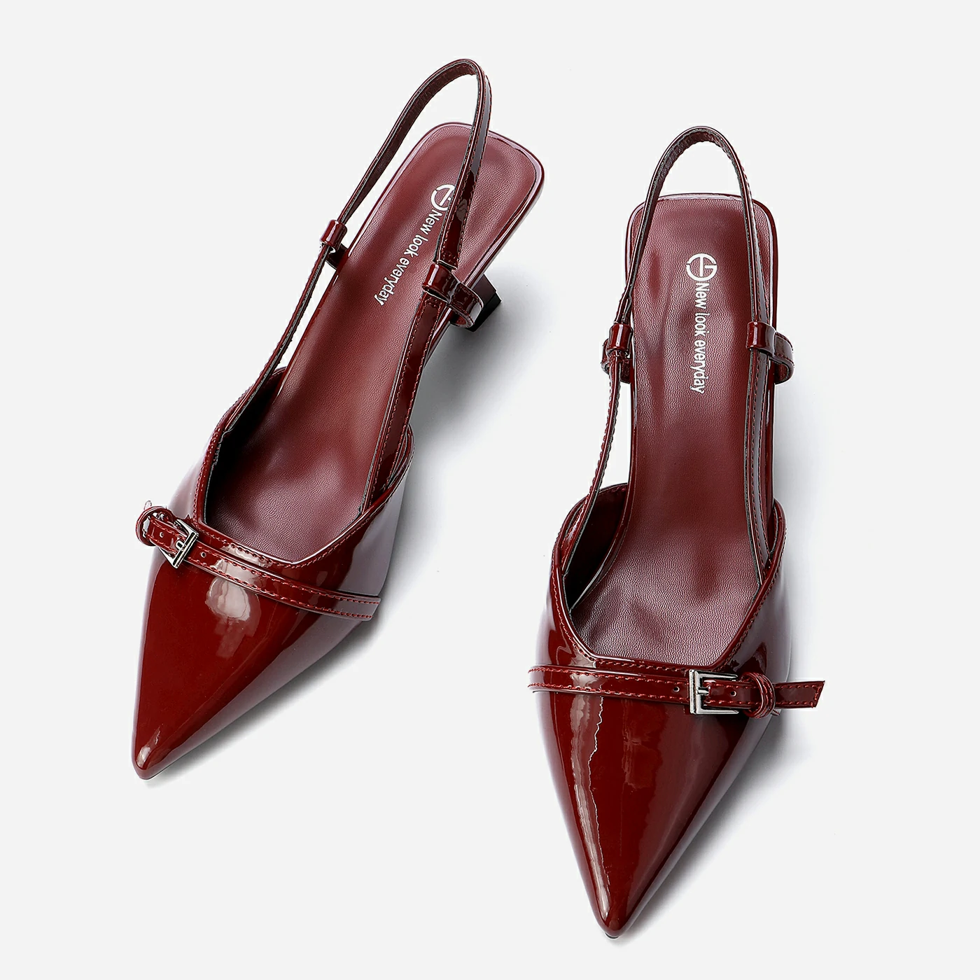 נעל עקב בורדו 37