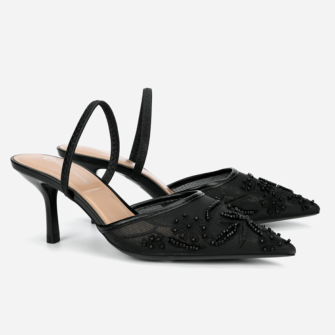 נעל עקב שחור 38