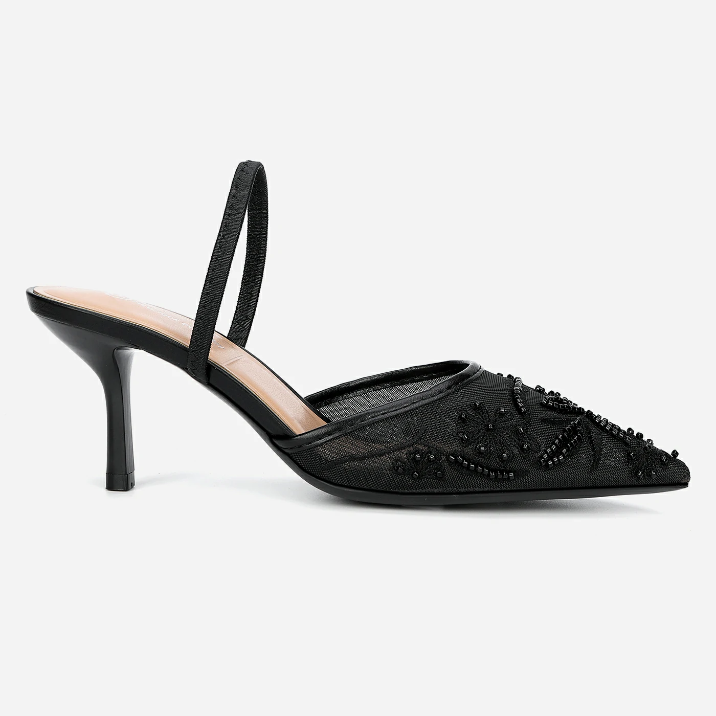 נעל עקב שחור 38