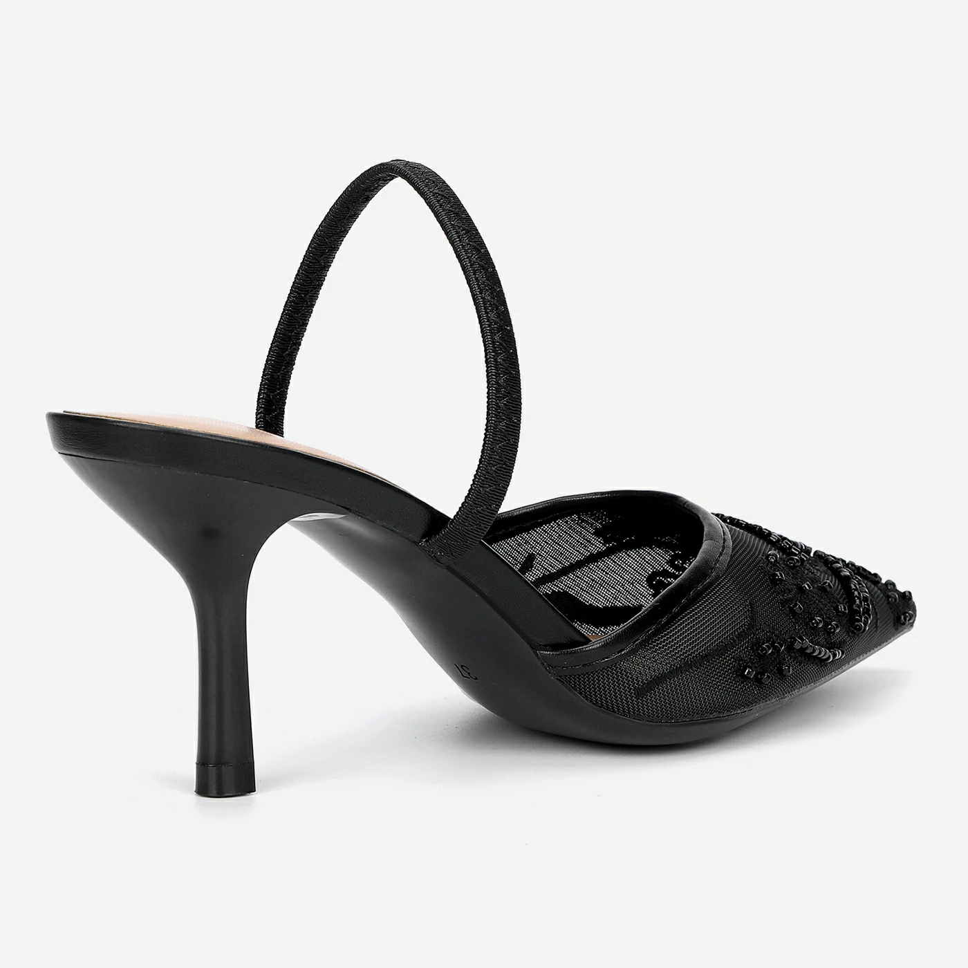 נעל עקב שחור 38