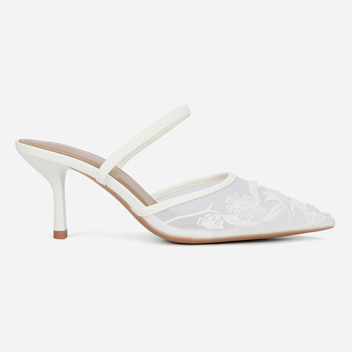 נעל עקב לבן 38