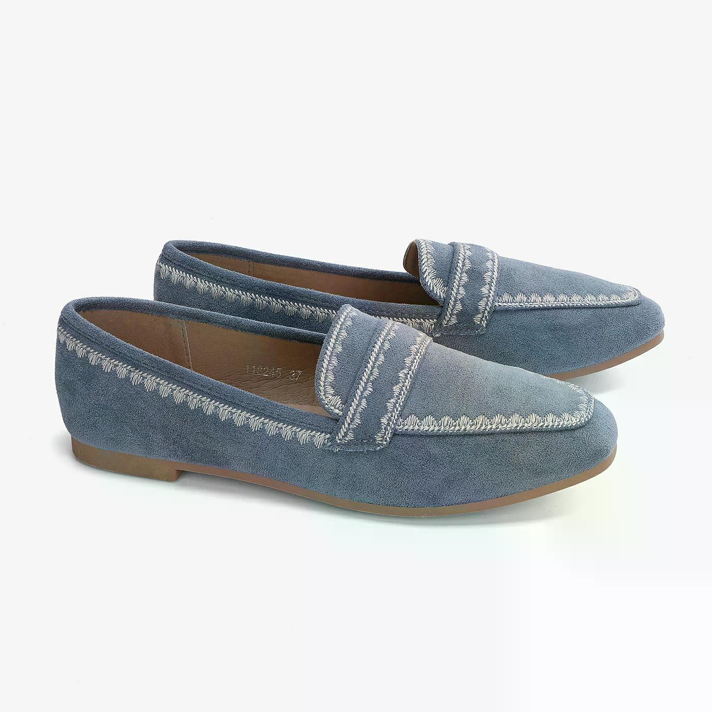 נעל שטוחה תכלת 37