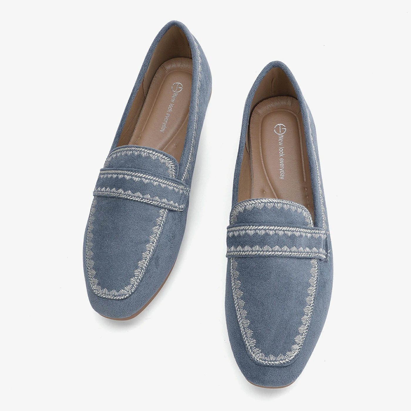 נעל שטוחה תכלת 36