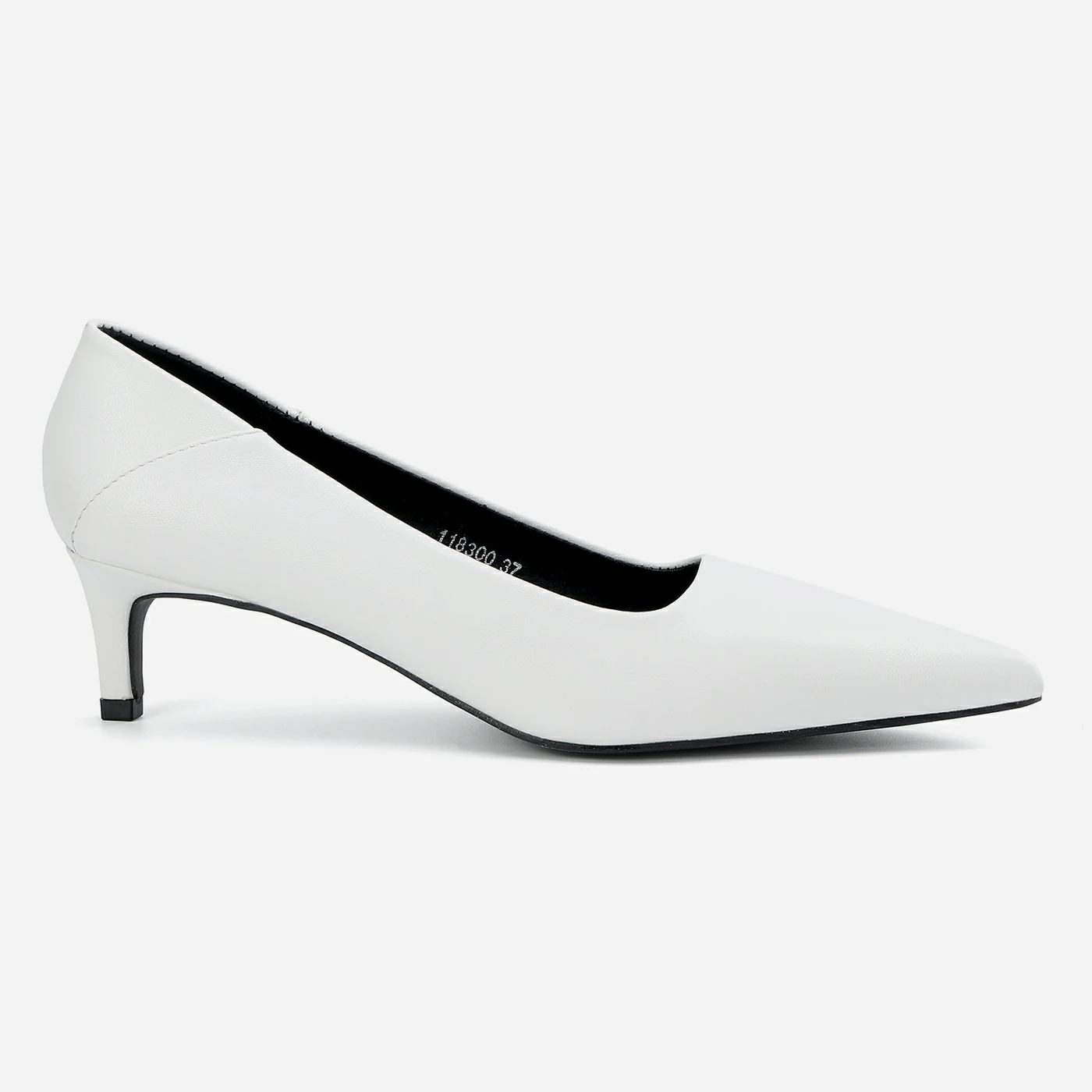 נעל עקב לבן 37