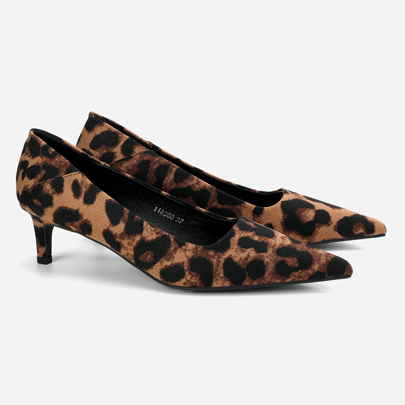 נעל עקב מנומר 36