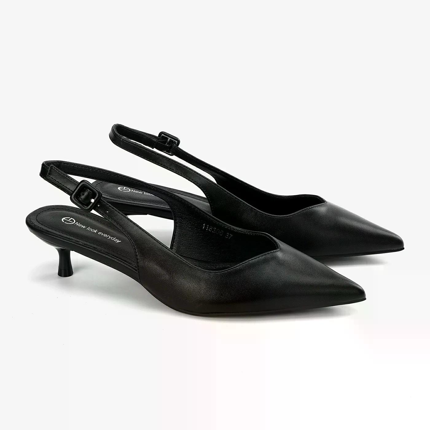 נעל עקב שחור 36