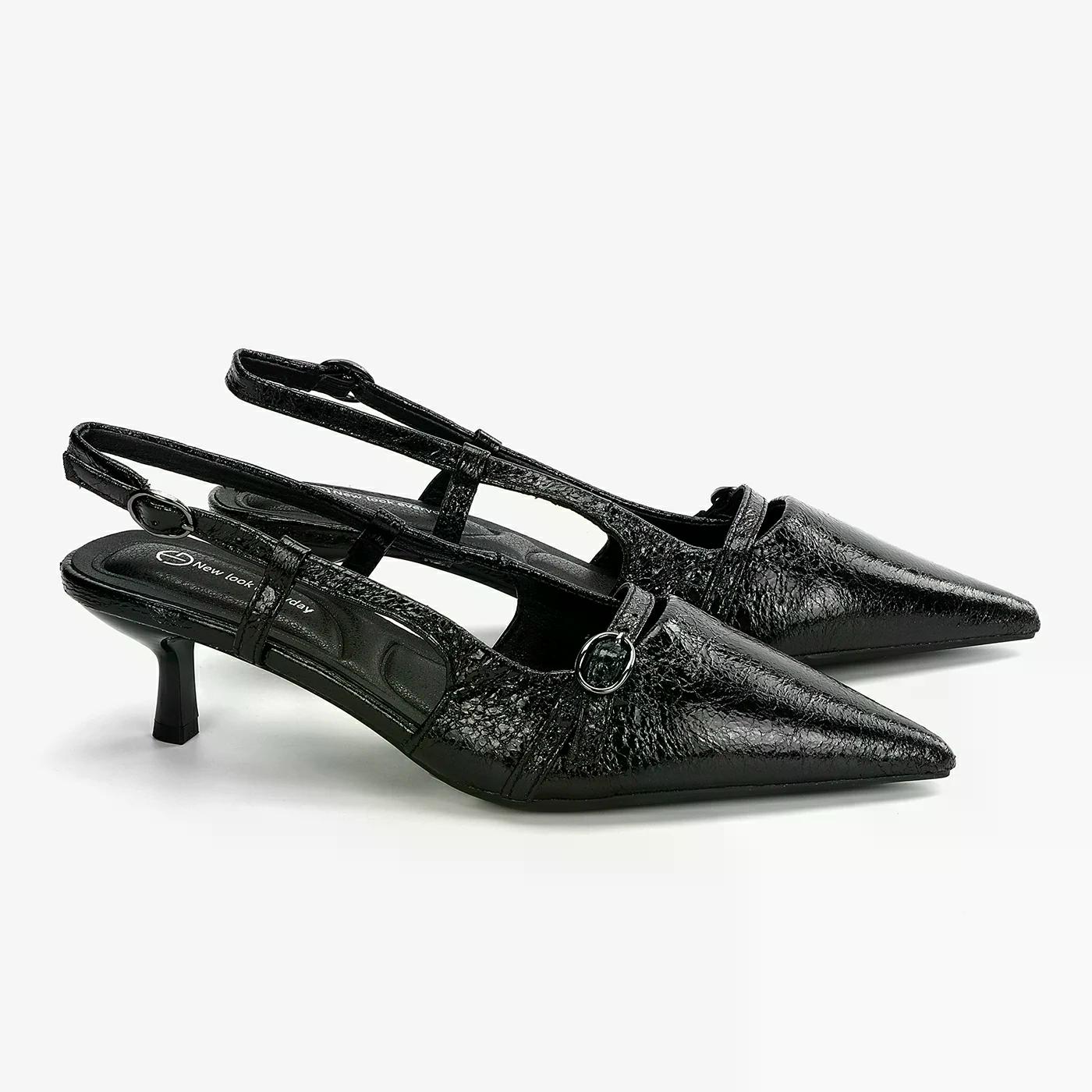 נעל עקב שחור 38