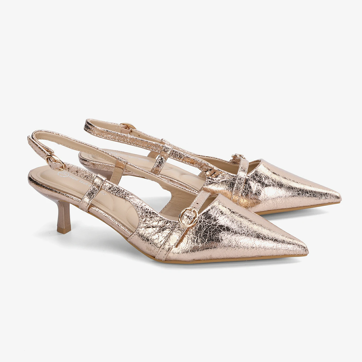 נעל עקב רוזגולד 36