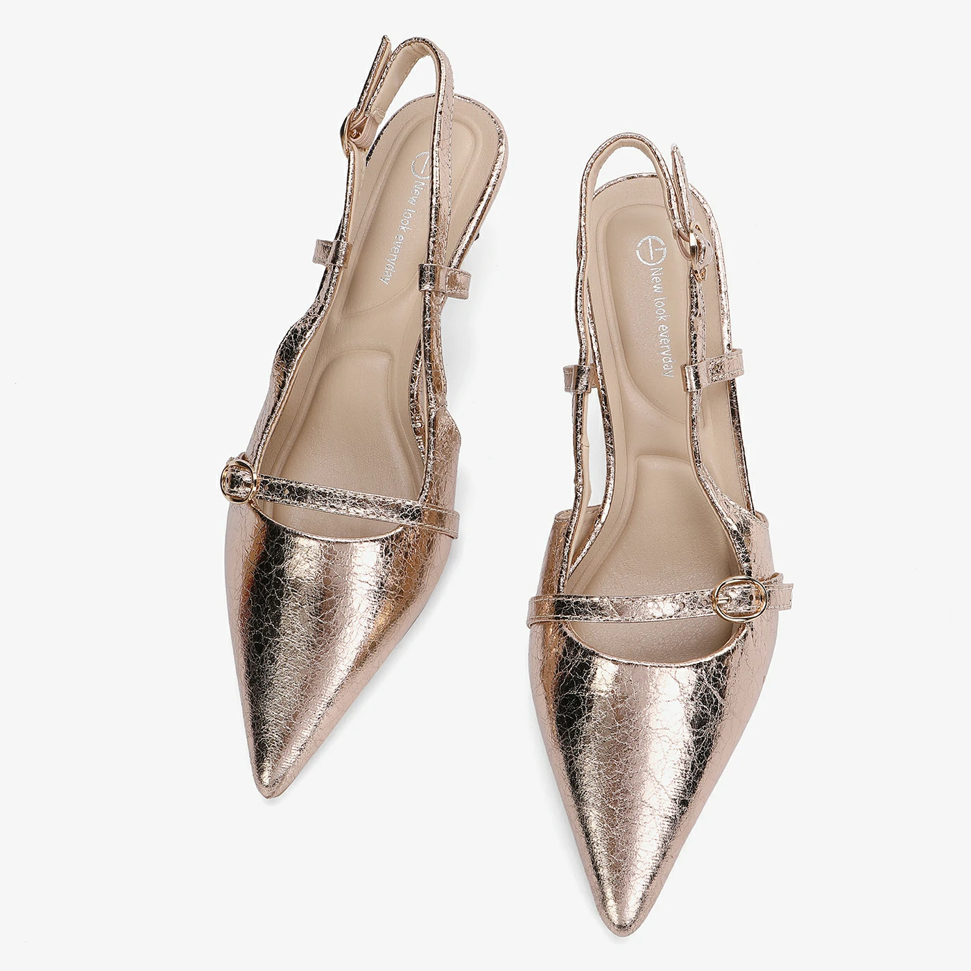 נעל עקב רוזגולד 36