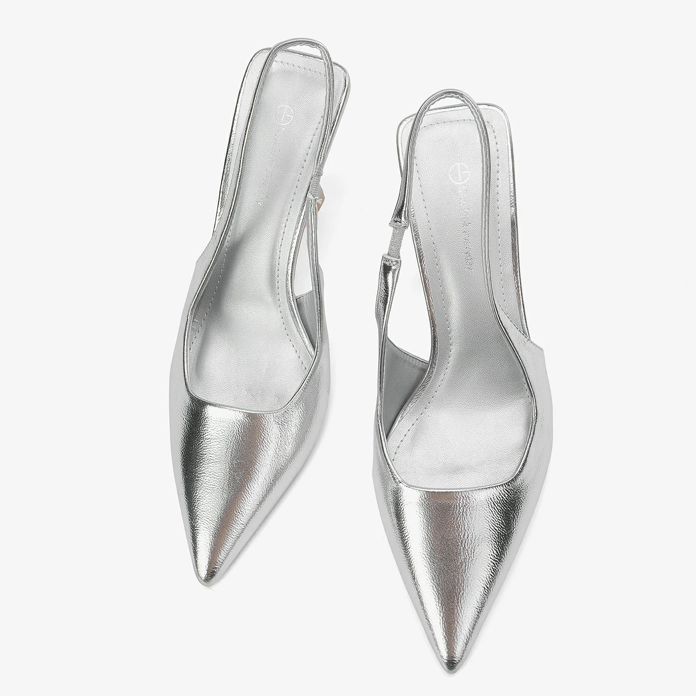 נעל עקב כסף 39