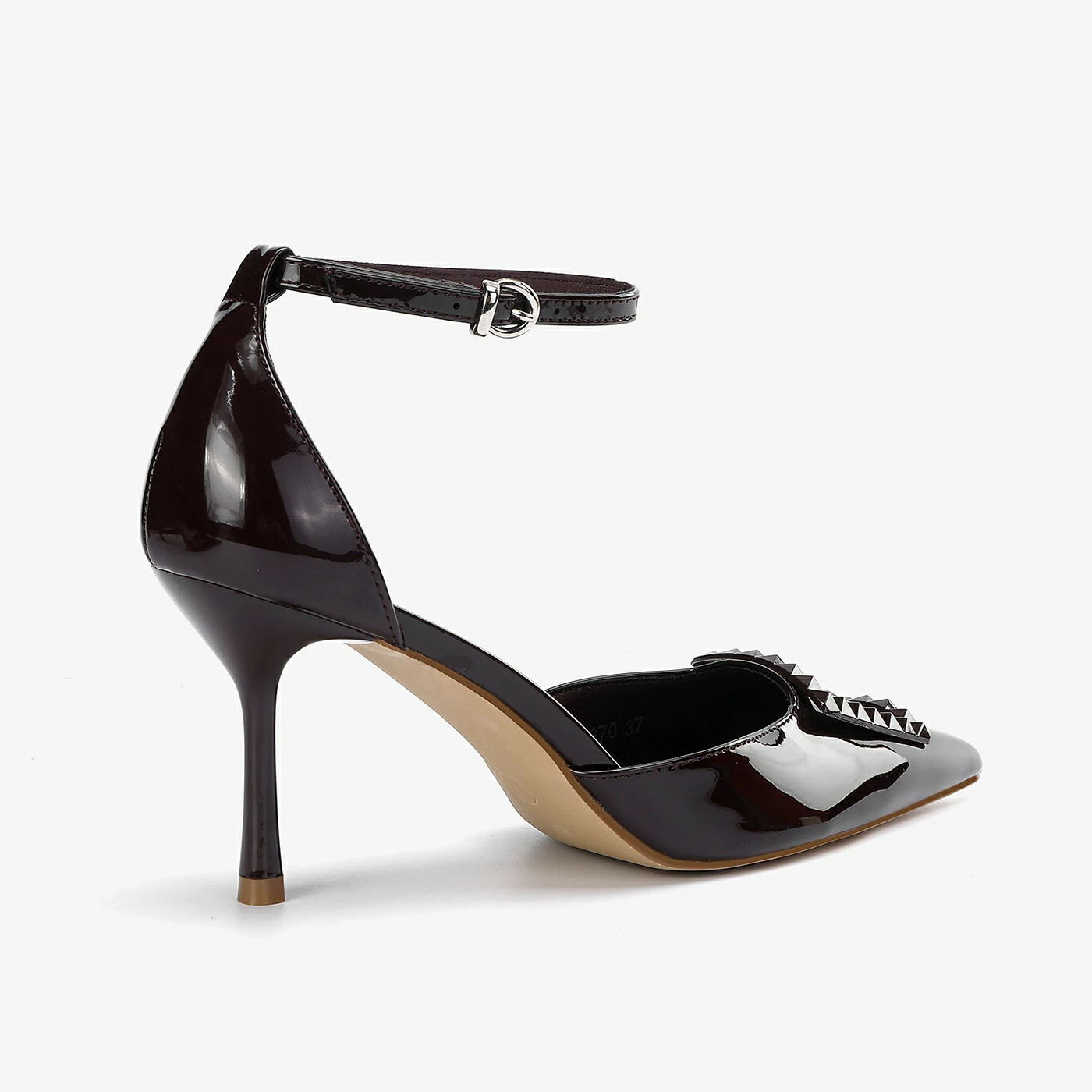 נעל עקב בורדו 38