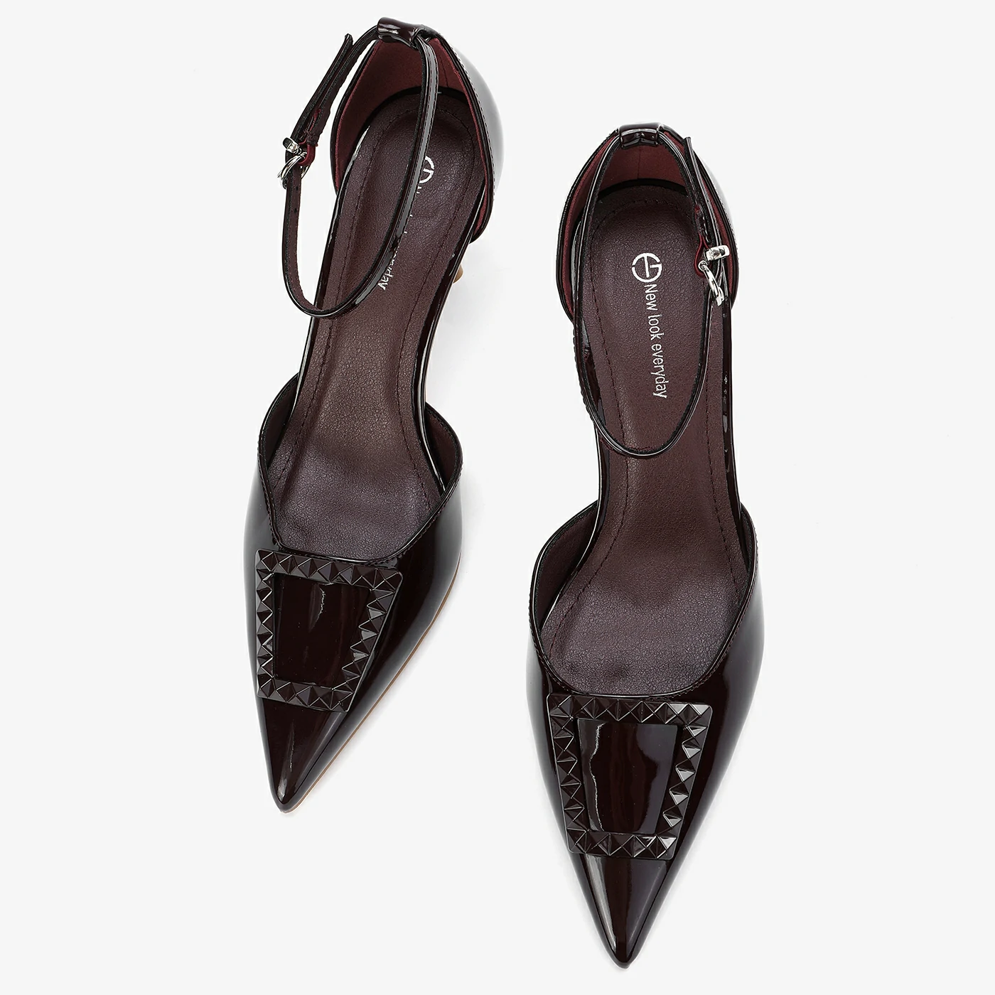 נעל עקב בורדו 38