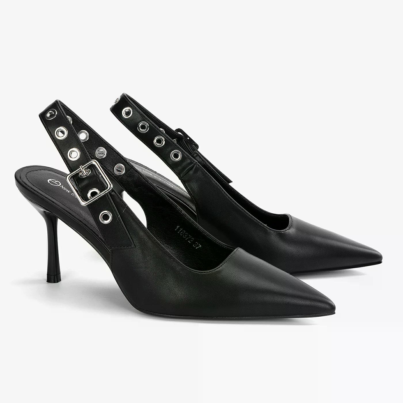 נעל עקב שחור 37