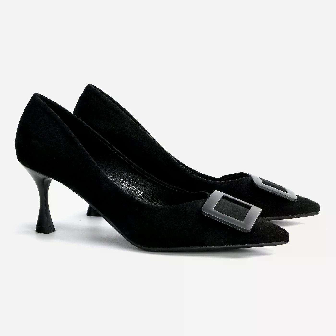 נעל עקב שחור 36