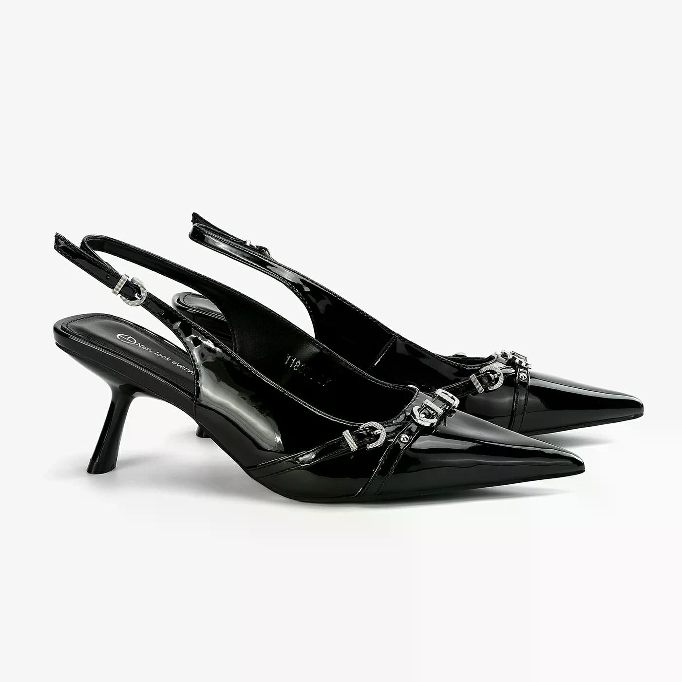 נעל עקב שחור 37