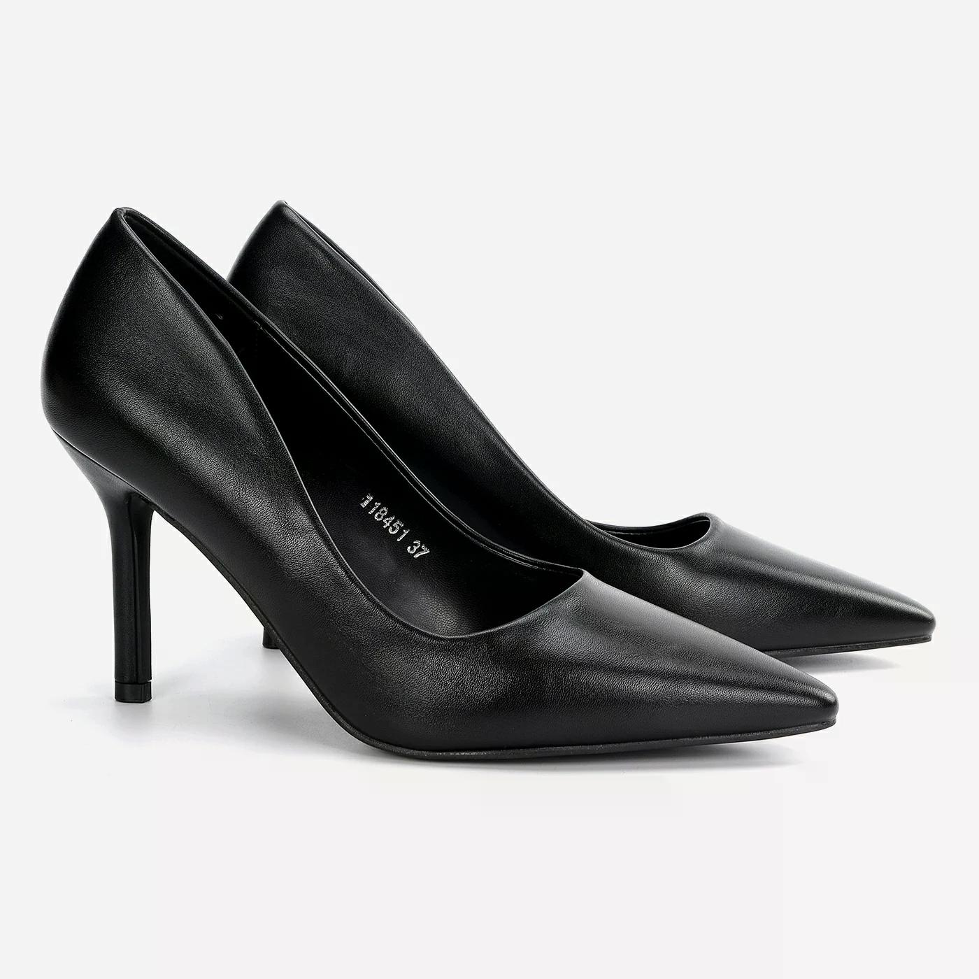 נעל עקב שחור 36