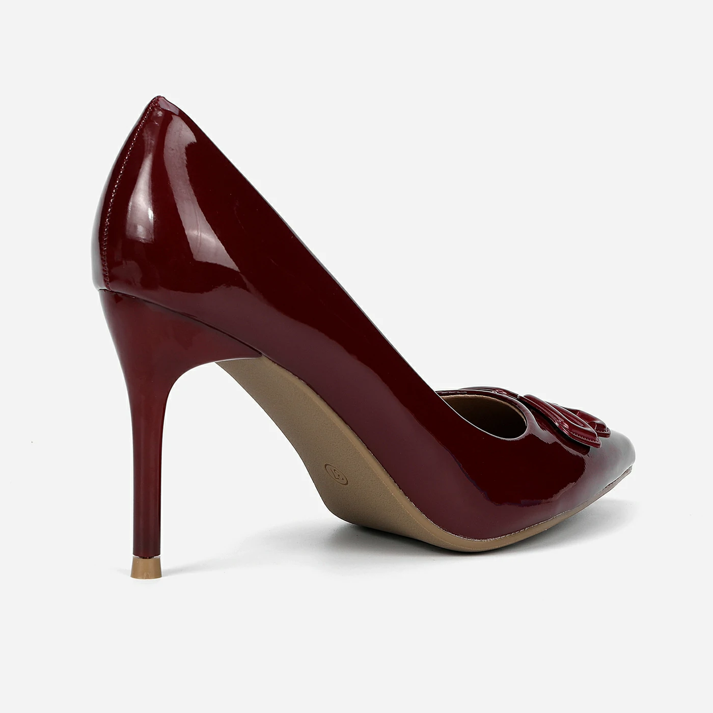 נעל עקב בורדו 37