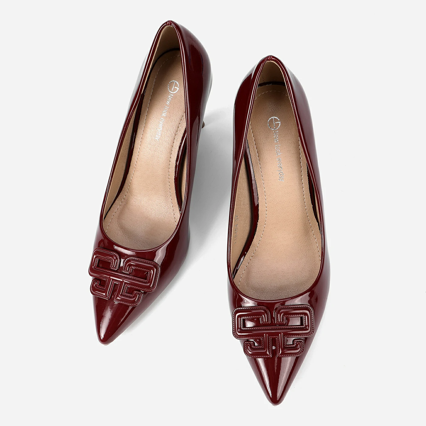 נעל עקב בורדו 37