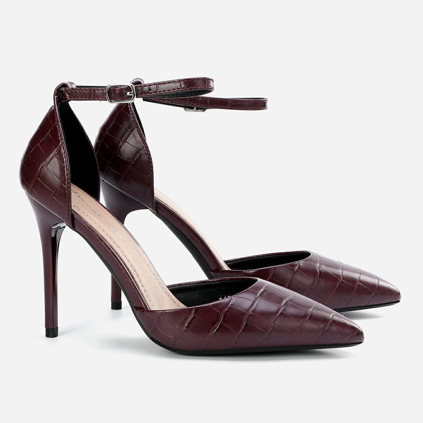 נעל עקב בורדו 39