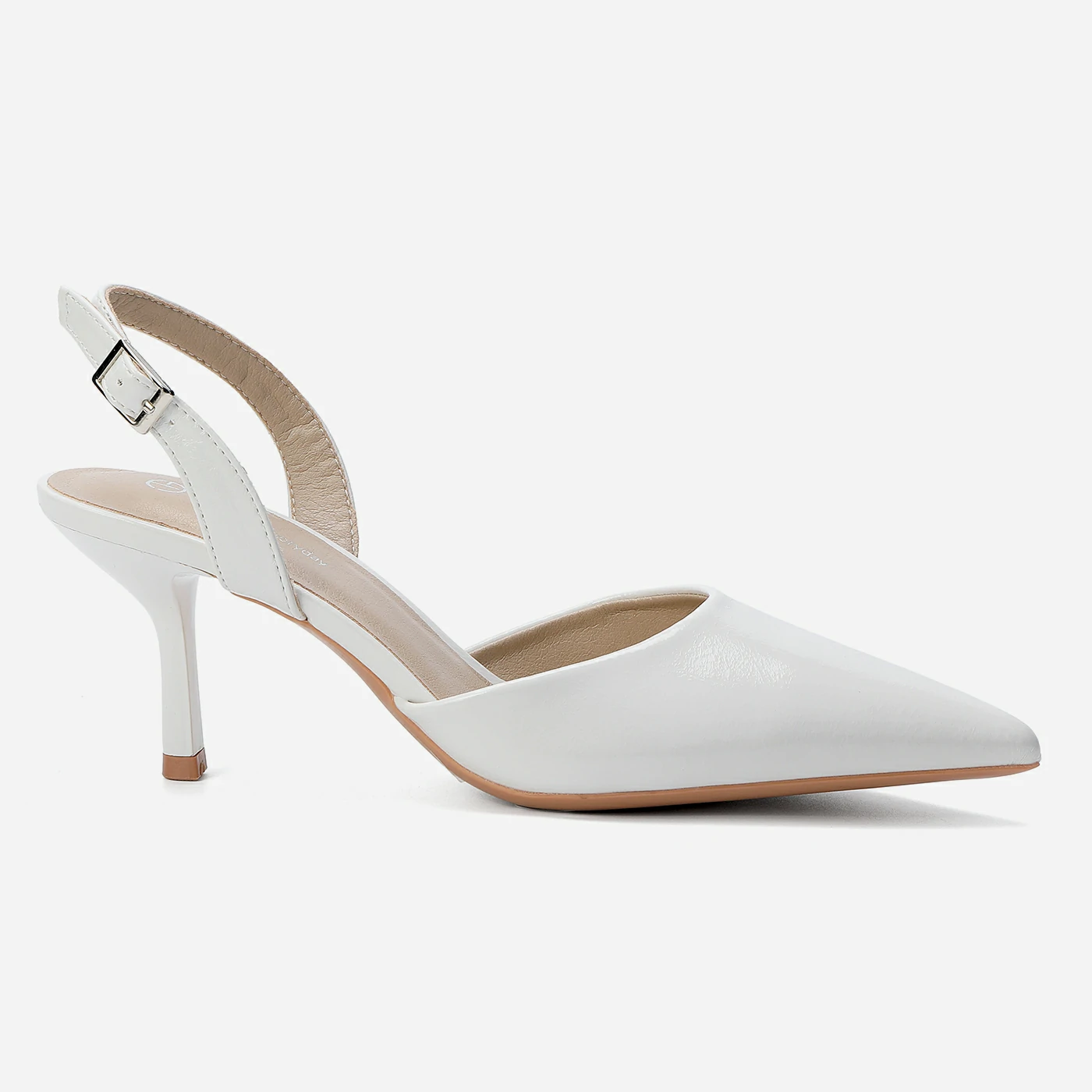 נעל עקב לבן 37