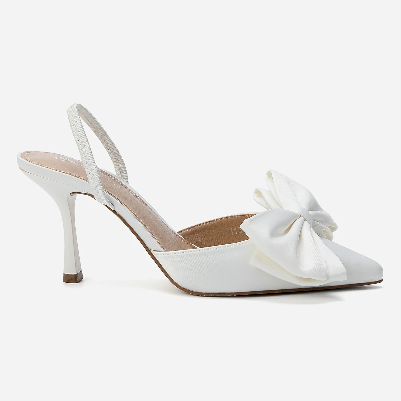 נעל עקב לבן 37