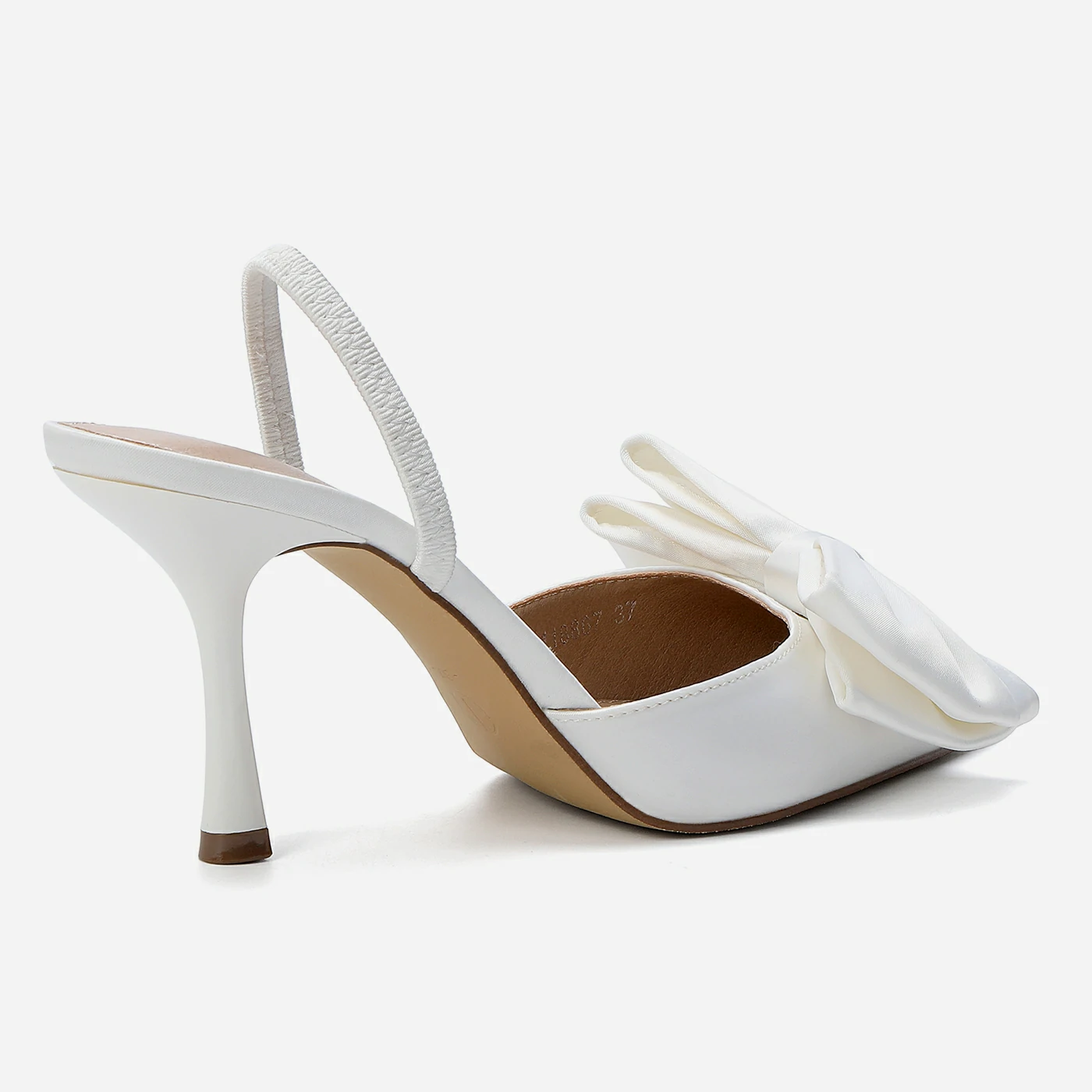 נעל עקב לבן 37