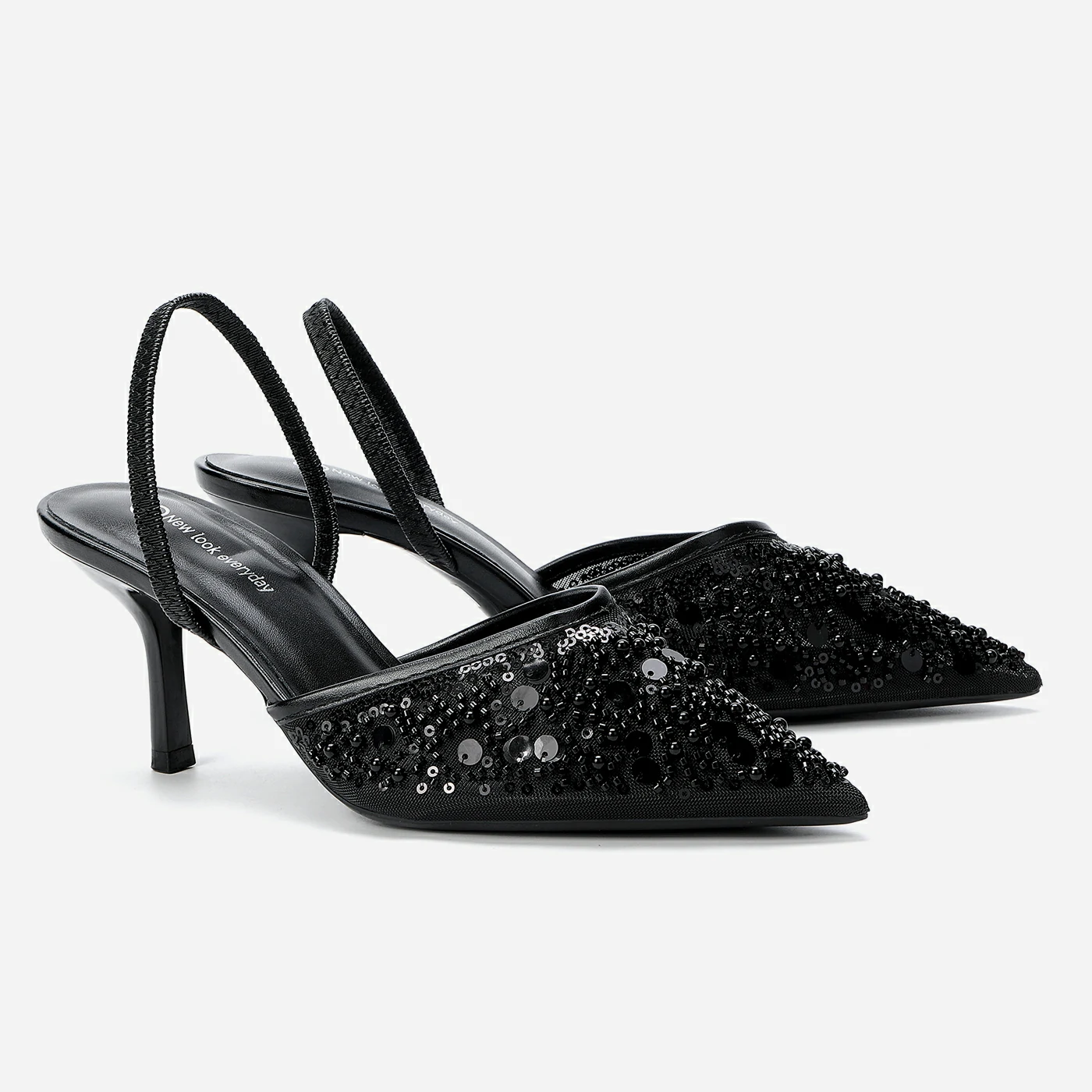 נעל עקב שחור 37