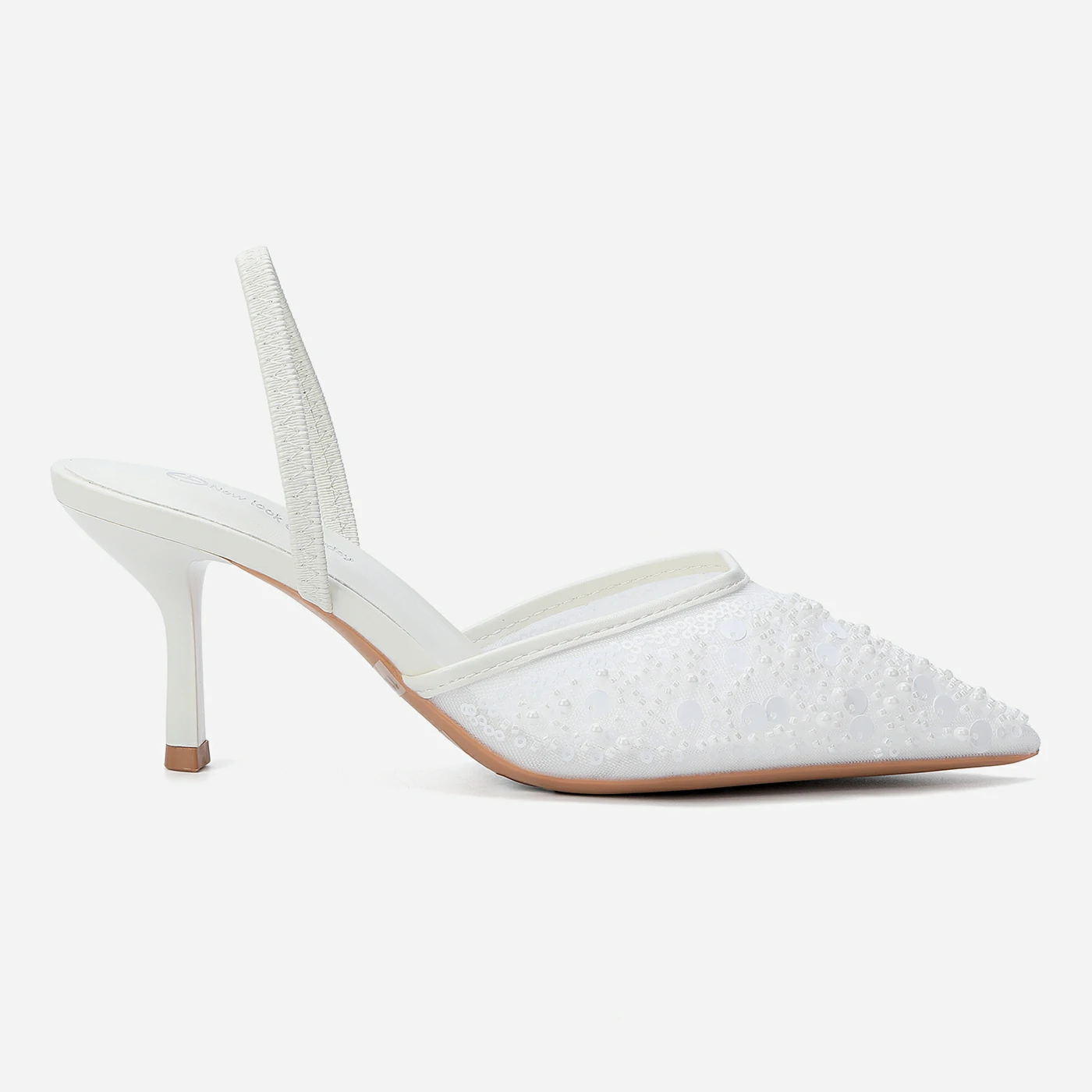 נעל עקב לבן 36