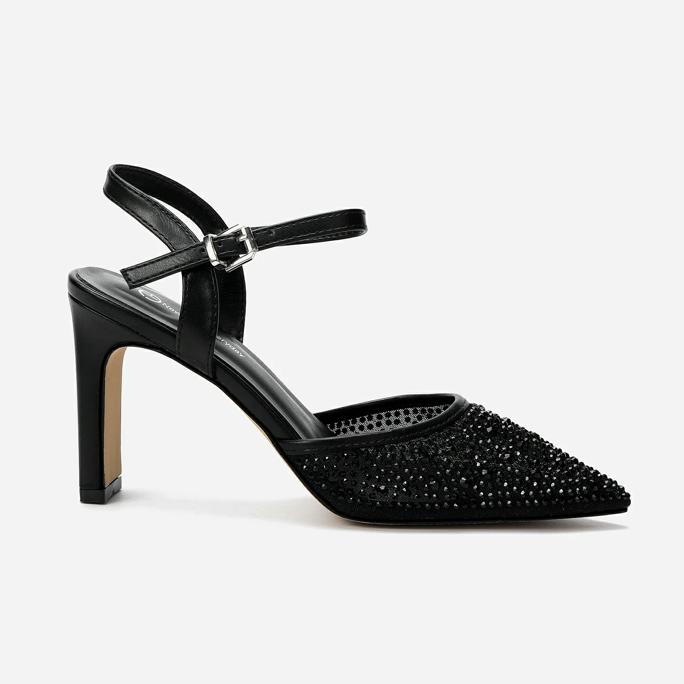 נעל עקב שחור 38