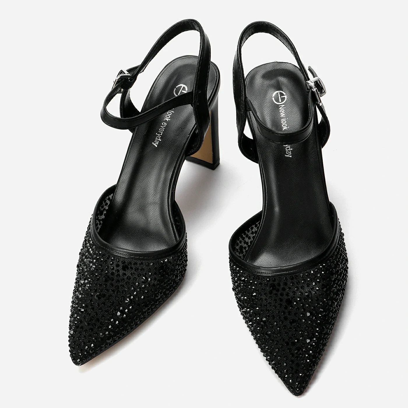 נעל עקב שחור 38