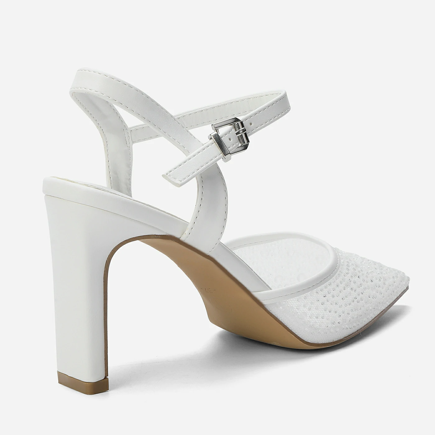 נעל עקב לבן 37