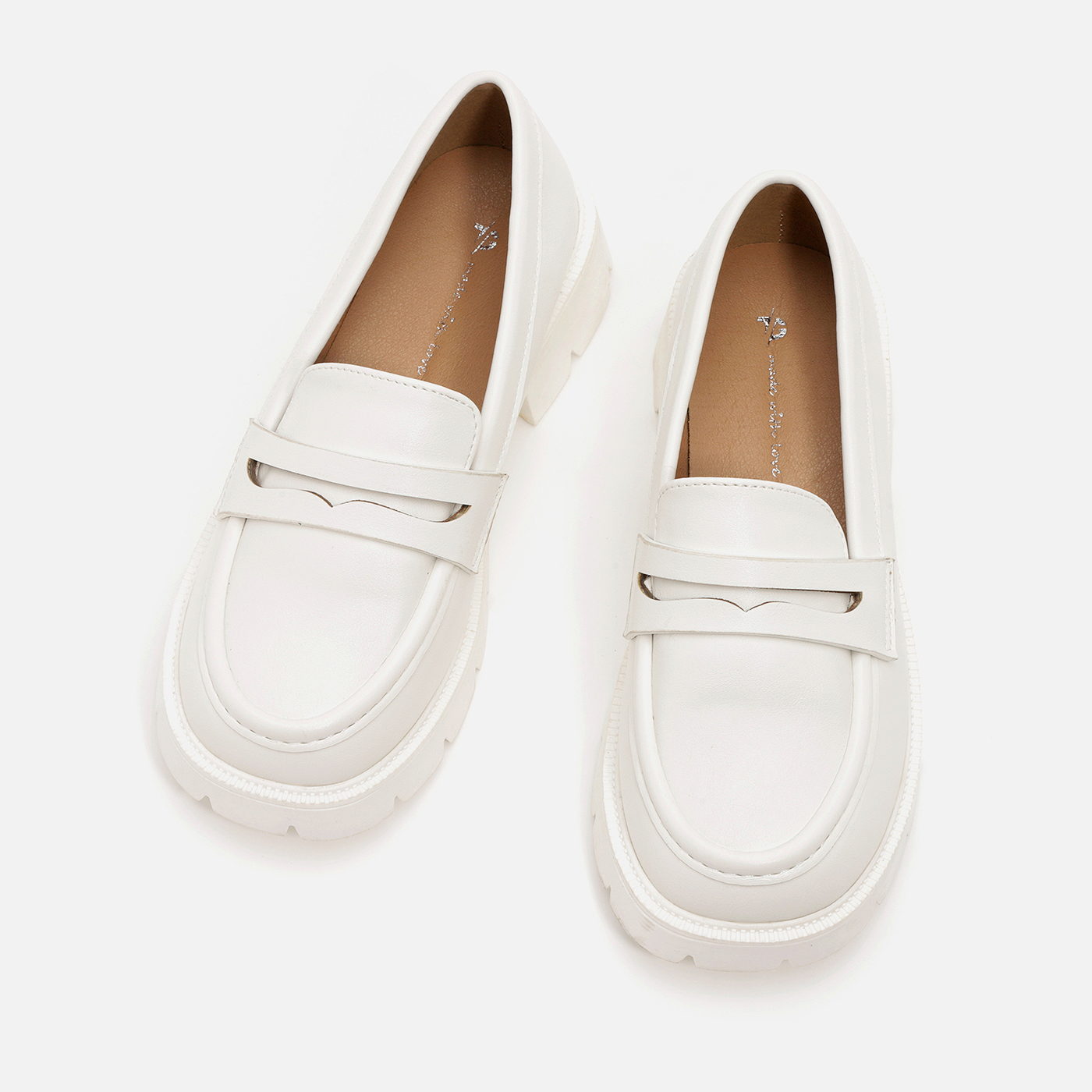 נעל שטוחה לבן 35