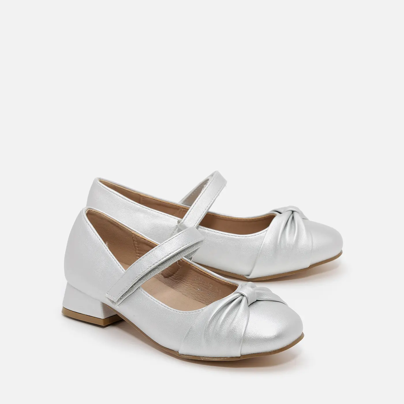 נעל שטוחה כסף 30