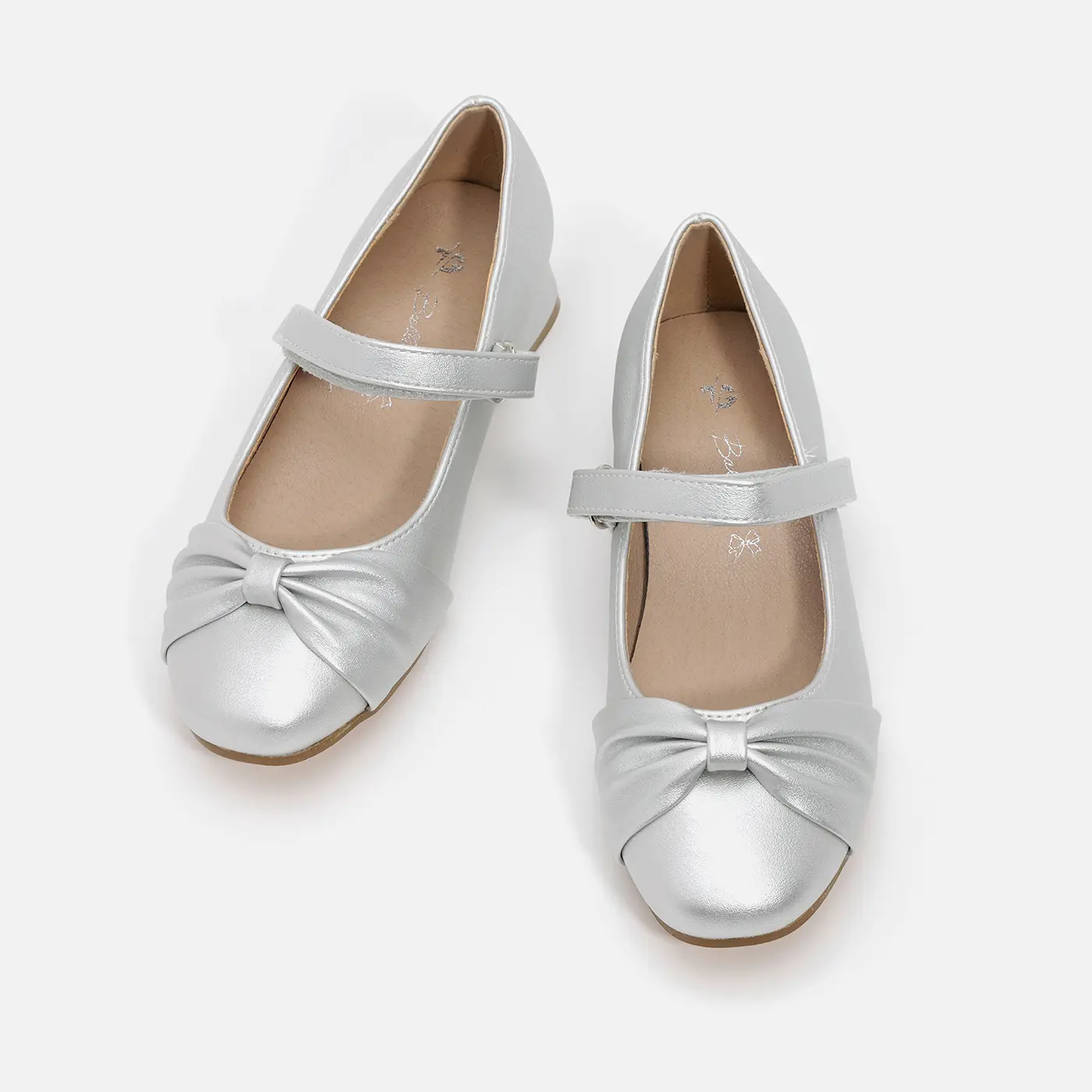 נעל שטוחה כסף 30