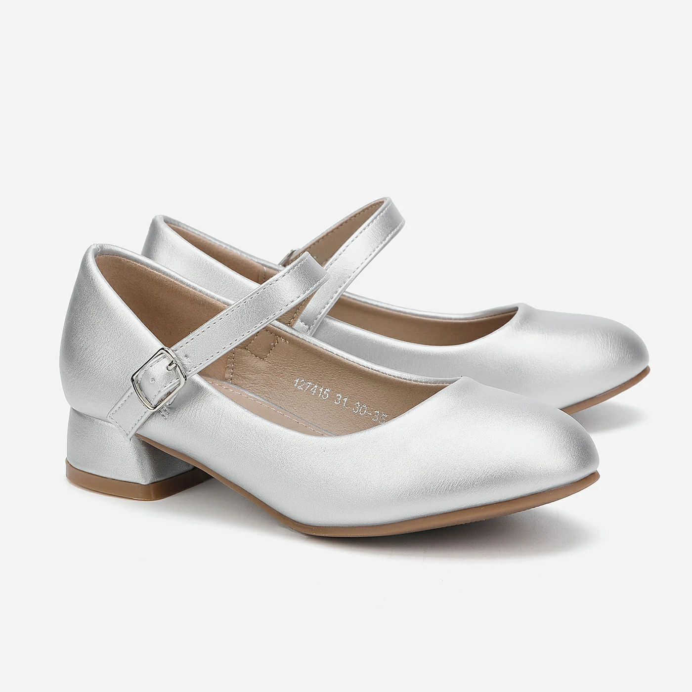 נעל שטוחה כסף 30