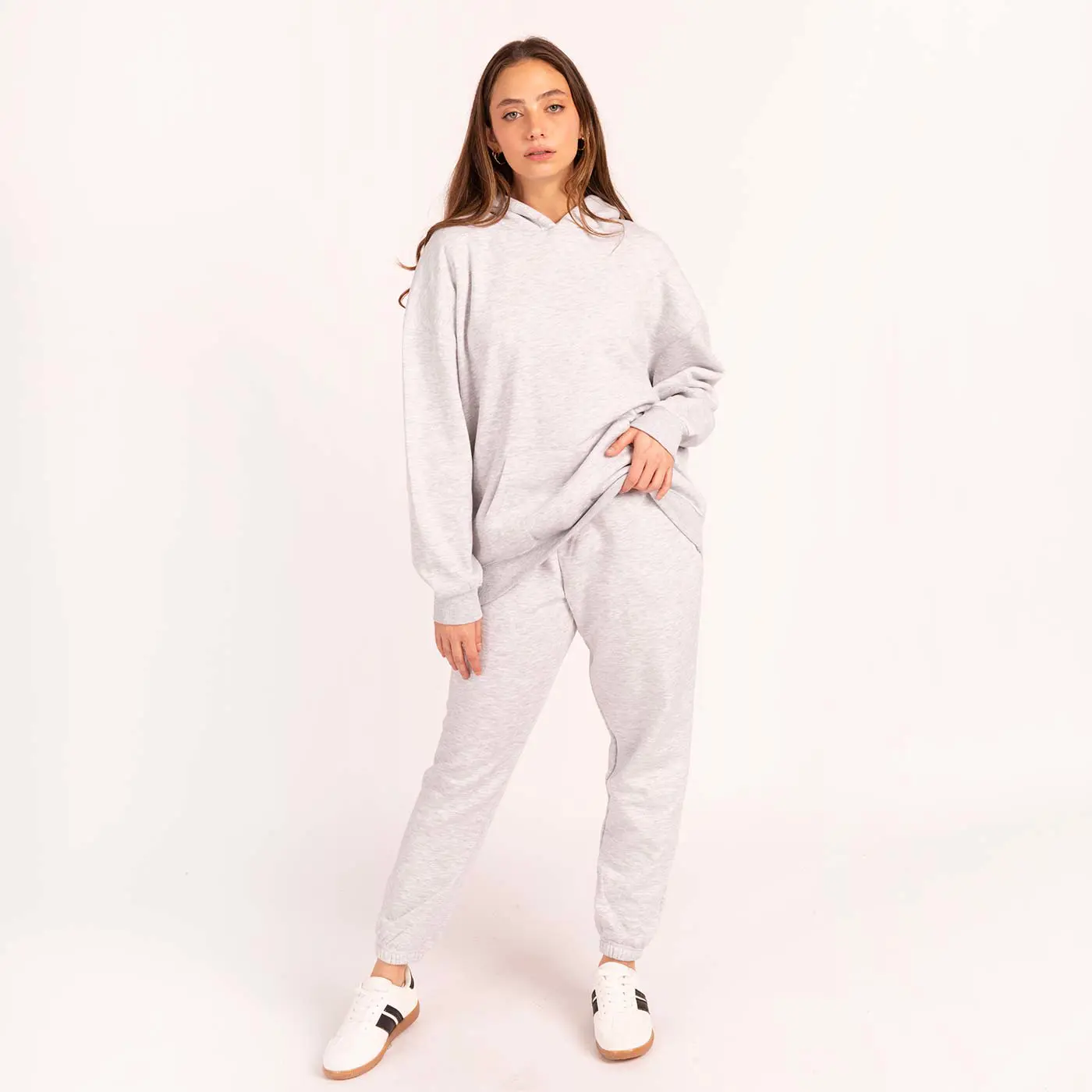 מכנסיים וחצאיות אפור מלאנג L