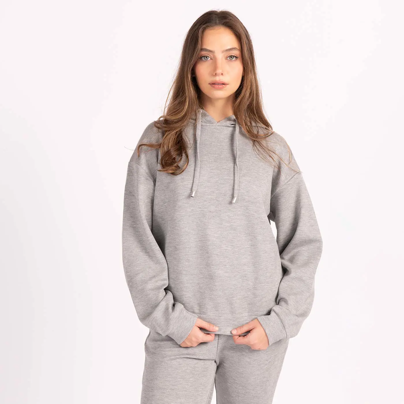 סווטשירטים וקפוצ'ונים אפור מלאנג L