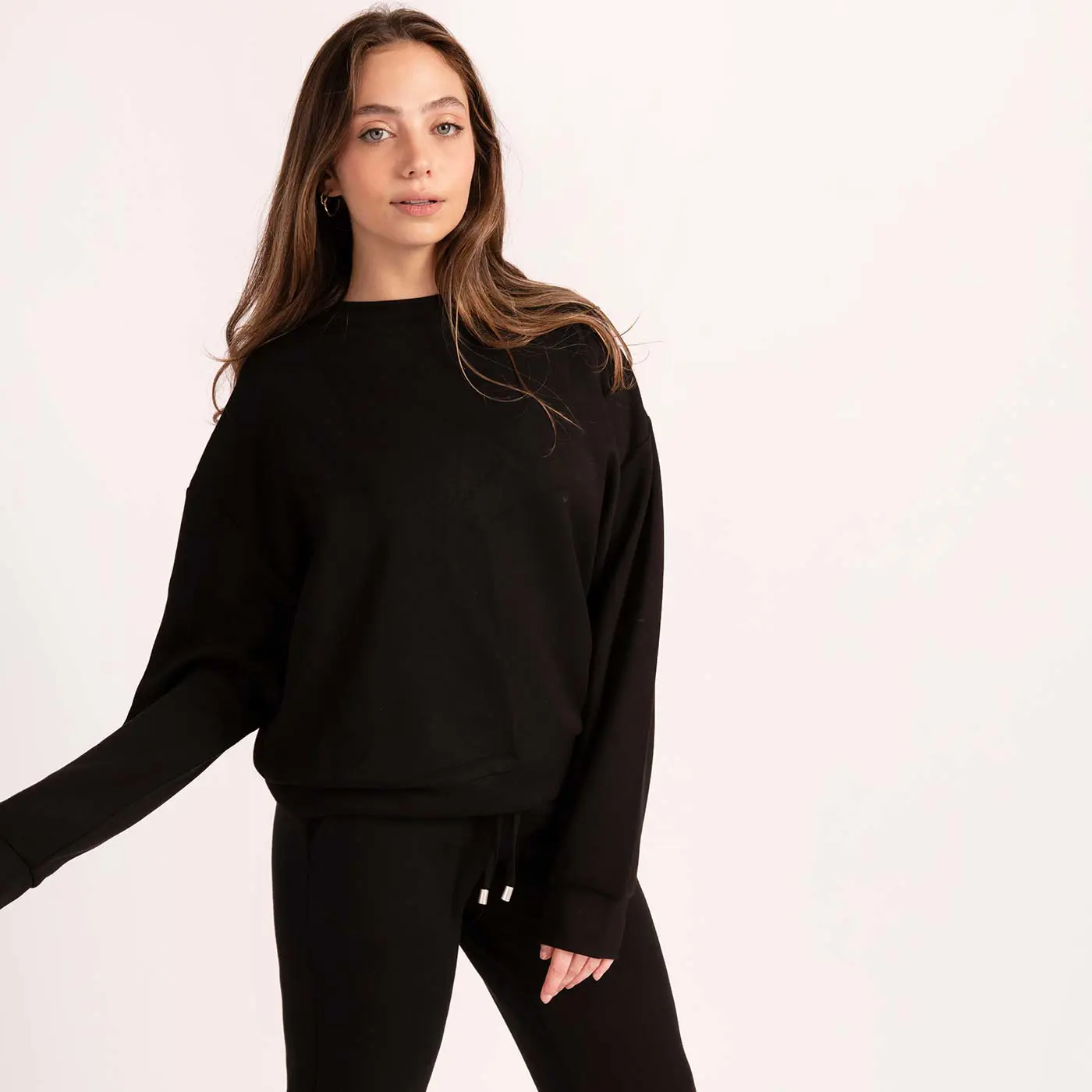 סווטשירטים וקפוצ'ונים שחור L