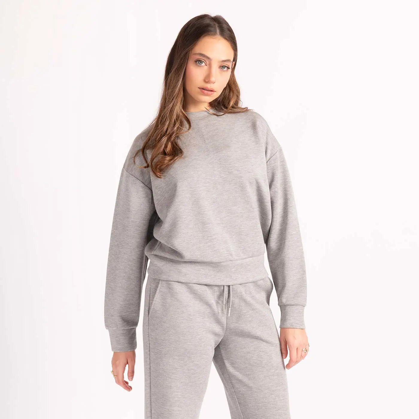 סווטשירטים וקפוצ'ונים אפור מלאנג L