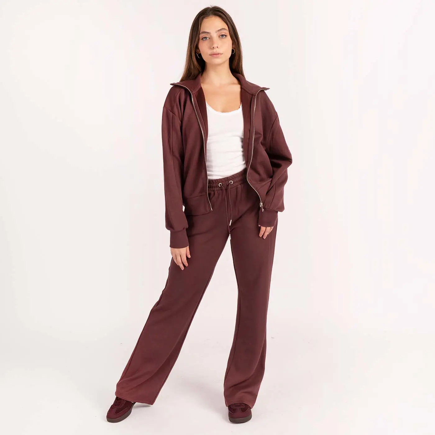 סווטשירטים וקפוצ'ונים בורדו L