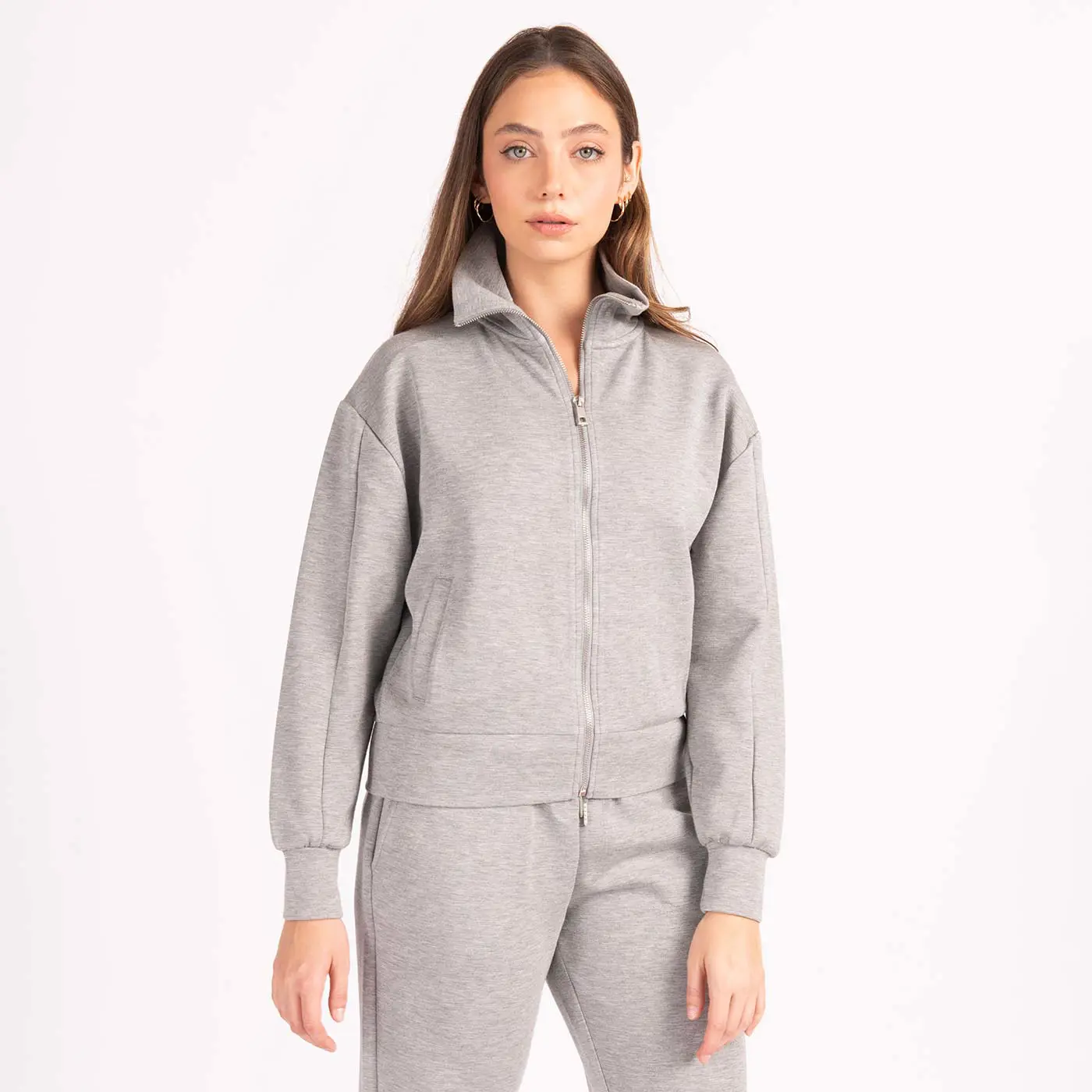 סווטשירטים וקפוצ'ונים אפור מלאנג XL