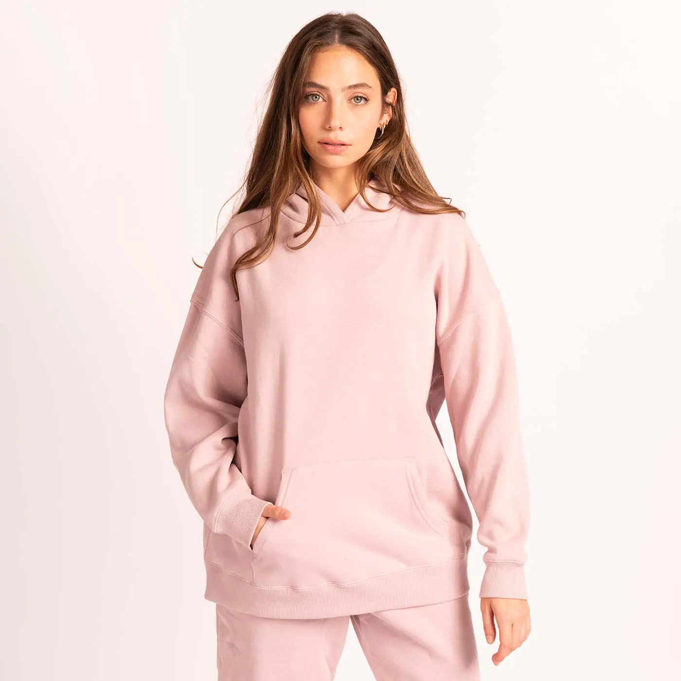 סווטשירטים וקפוצ'ונים ורוד עתיק L