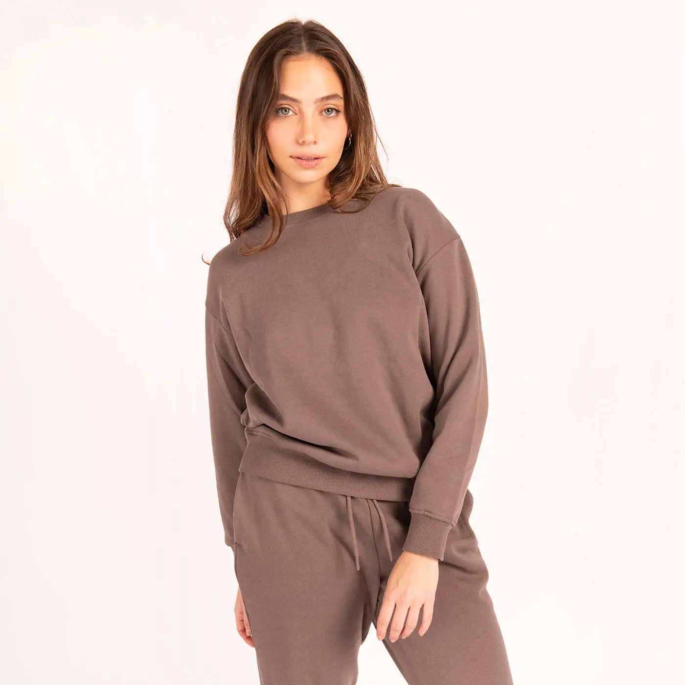 סווטשירטים וקפוצ'ונים חום S