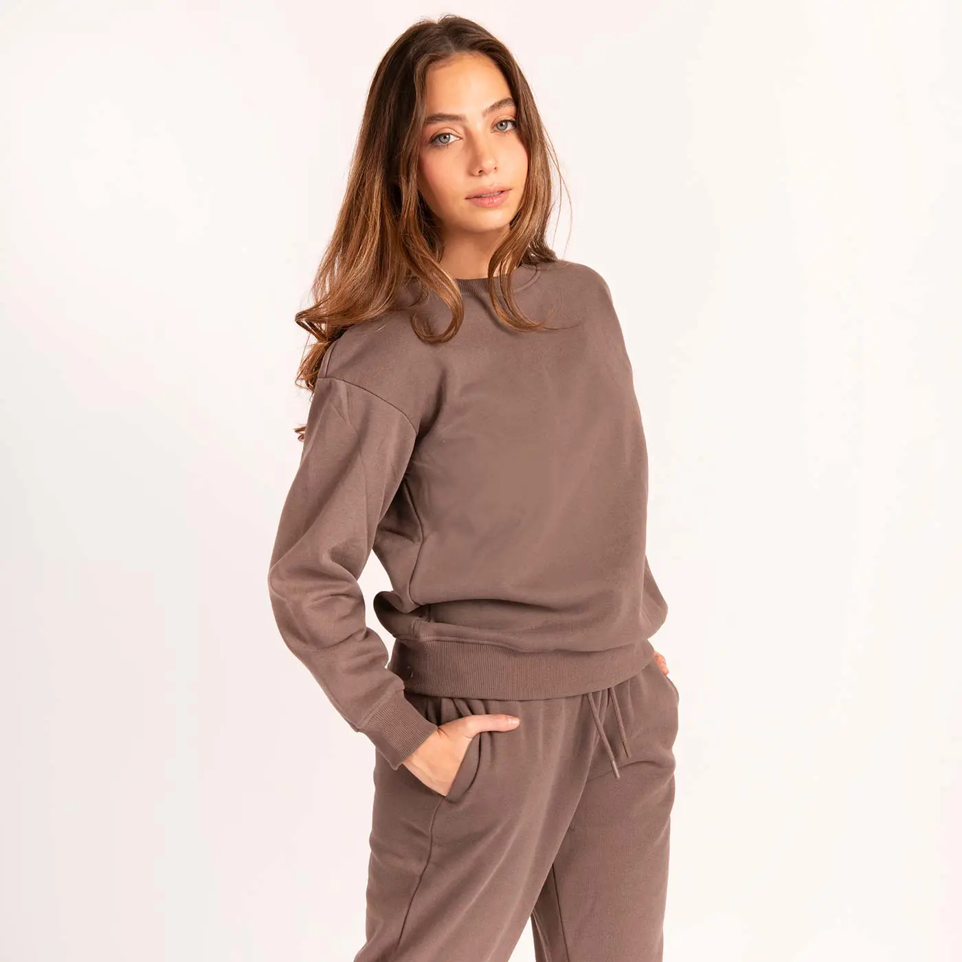 סווטשירטים וקפוצ'ונים חום S